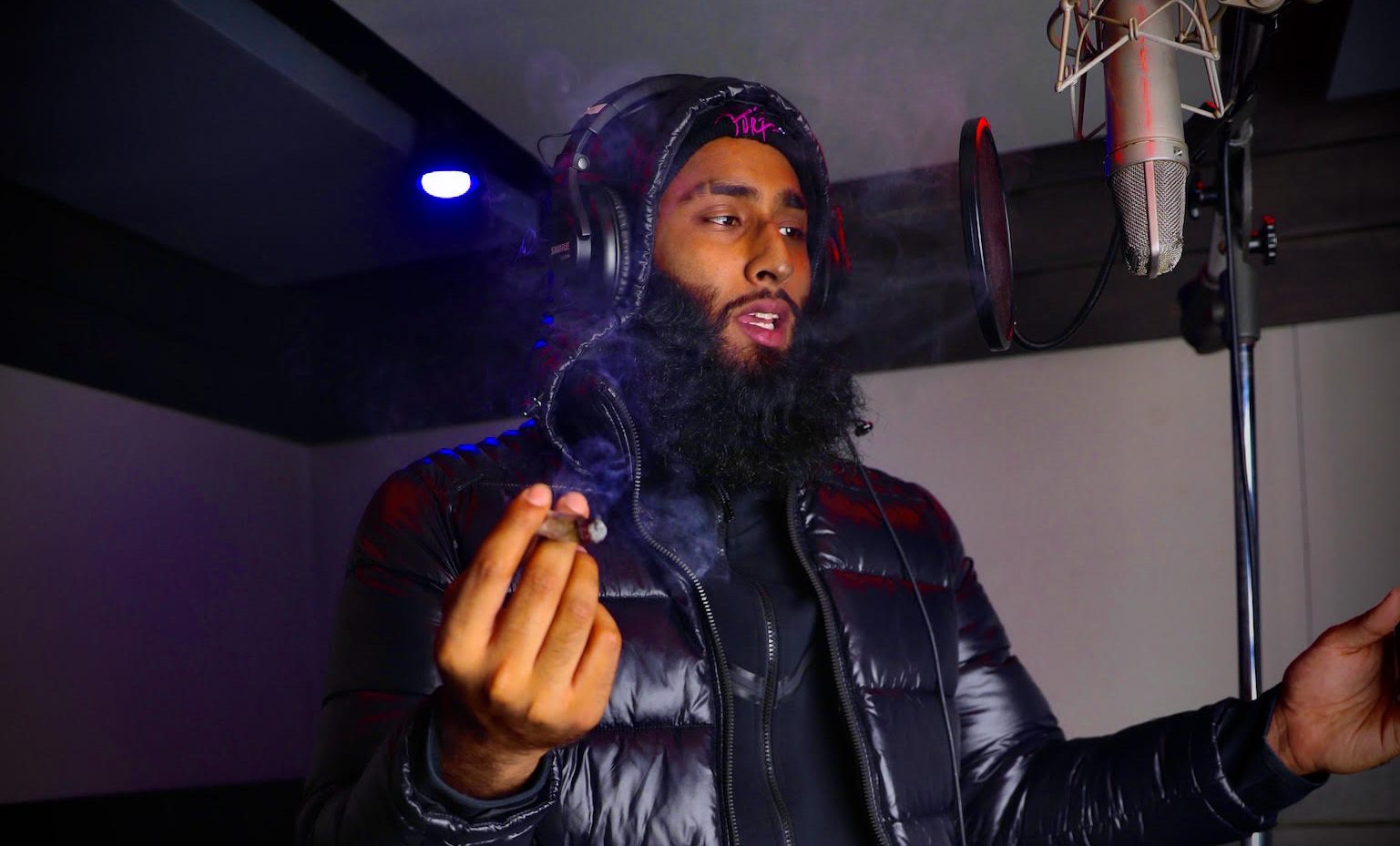 Dicey Ray recording at Quad Recording Studios in New York City